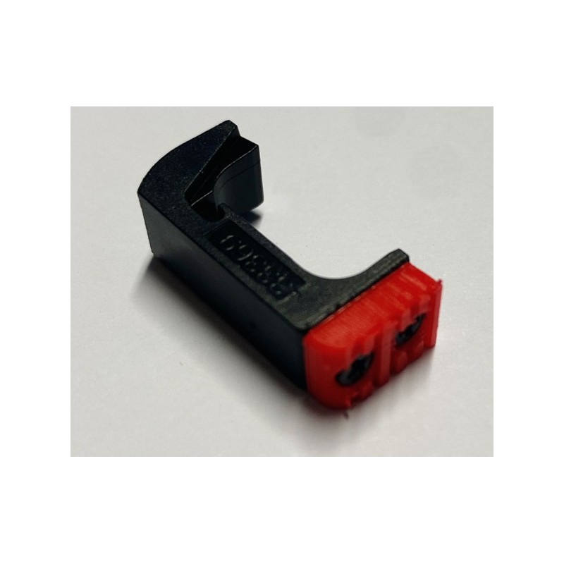 TR1 SGANCIO MAGGIORATO PER GLOCK 43 BICOLORE ROSSO-NERO