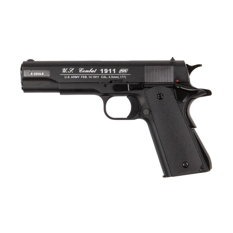 ASG PISTOLA US COMBAT 1911 CO2 -7,5J CAL 4,5 C.N.00317bnp