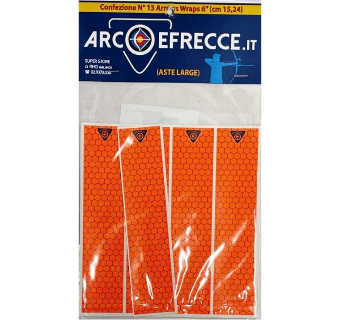 BEST ARCHERY ARROW WRAPS ADESIVI x ASTE LARGE DIAMETER (13pz)