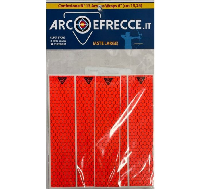 BEST ARCHERY ARROW WRAPS ADESIVI x ASTE LARGE DIAMETER (13pz)