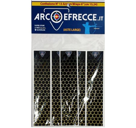 BEST ARCHERY ARROW WRAPS ADESIVI x ASTE LARGE DIAMETER (13pz)