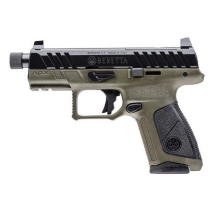 BERETTA PISTOLA APX A1 COMPACT CAL 9x19 9 LUGER OLIVE 