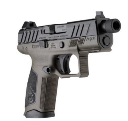 BERETTA PISTOLA APX A1 COMPACT CAL 9x19 9 LUGER OLIVE 