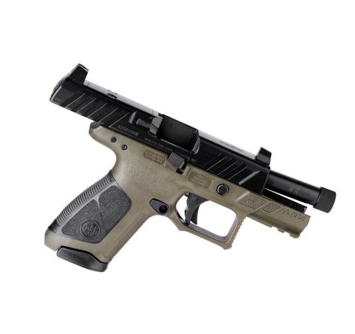 BERETTA PISTOLA APX A1 COMPACT CAL 9x19 9 LUGER OLIVE 