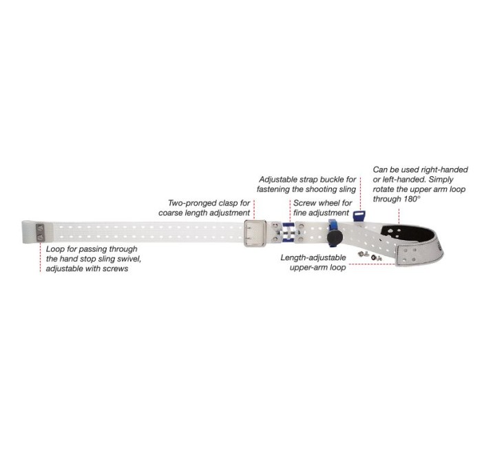 SAUER CINTURONE DA TIRO EXAKT IV IN PLASTICA TRASPARENTE AMBIDESTRA
