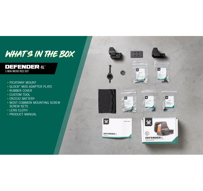 VORTEX RED DOT DEFENDER-XL 5 MOA