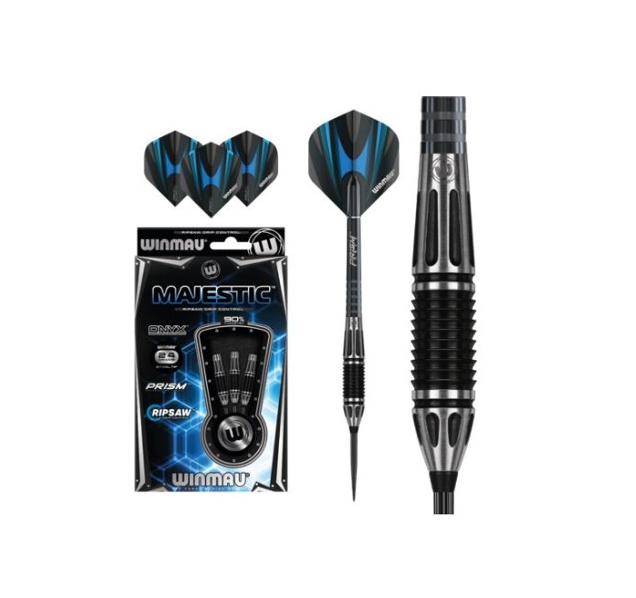 FRECCETTE punta acciaio MAJESTIC IN TUNGSTENO 90% 22 GR. (3 PZ.)