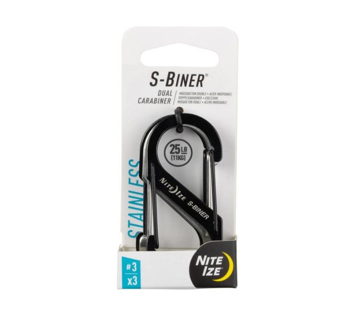 NITE IZE MOSCHETTONE S-BINER ACCIAIO MISURA 3