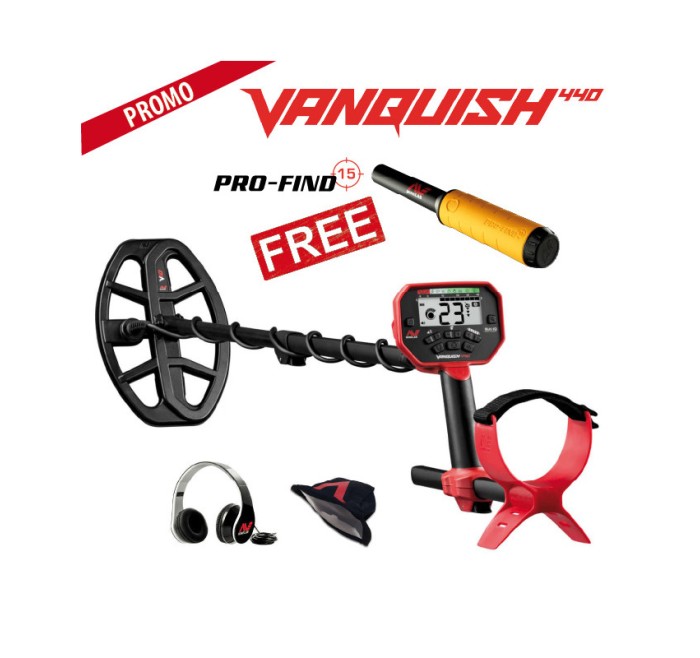 MINELAB METAL DETECTOR VANQUISH 440