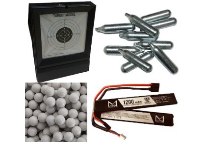 Pallini, gas, batterie